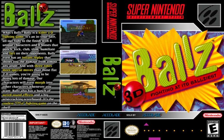 Ballz 3D - Super Nintendo | VideoGameX