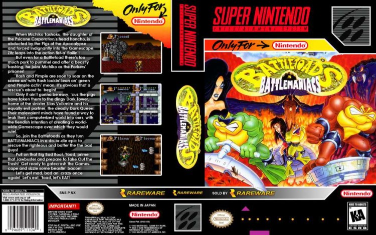 Battletoads in Battlemaniacs - Super Nintendo | VideoGameX