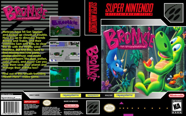 Bronkie the Bronchiasaurus - Super Nintendo | VideoGameX