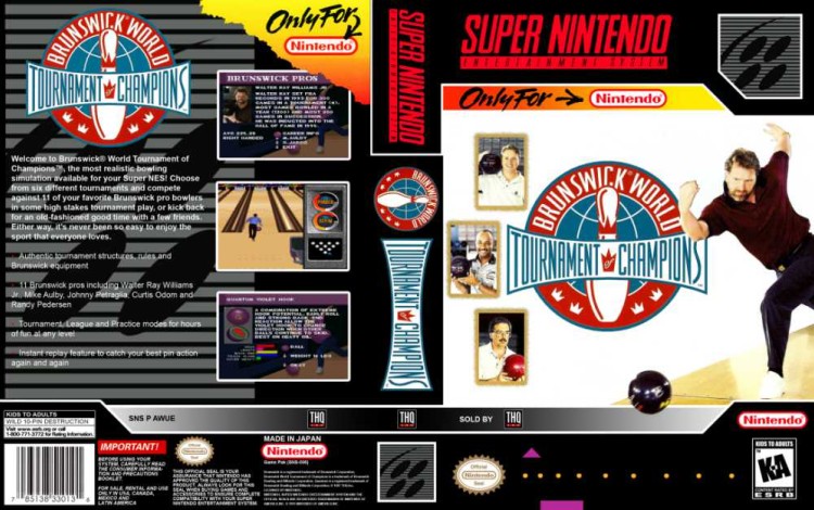 Brunswick World Tournament of Champions - Super Nintendo | VideoGameX