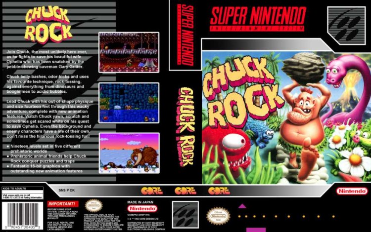 Chuck Rock - Super Nintendo | VideoGameX