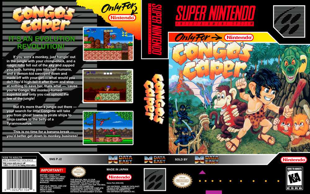 Super Nintendo Congo's Caper 