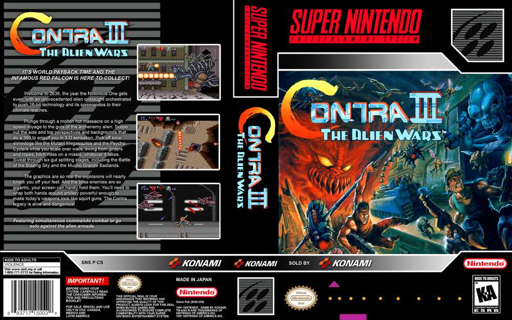 contra 3 super nintendo