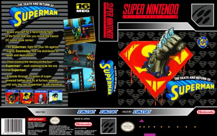 Death and Return of Superman - Super Nintendo | VideoGameX