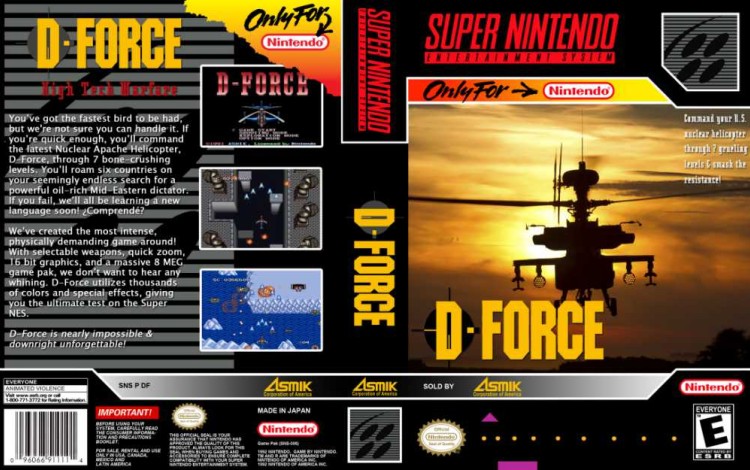 D-Force - Super Nintendo | VideoGameX