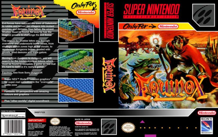 Equinox: Solstice II - Super Nintendo | VideoGameX