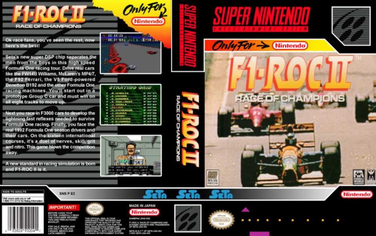 F1-ROC II: Race of Champions - Super Nintendo | VideoGameX