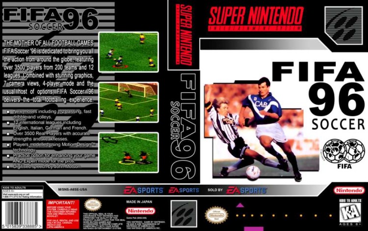 FIFA 96 Soccer - Super Nintendo | VideoGameX