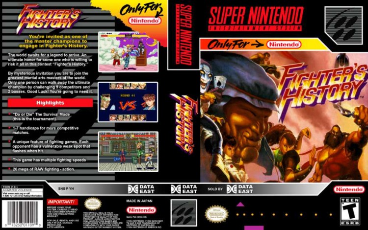 Fighter's History - Super Nintendo | VideoGameX