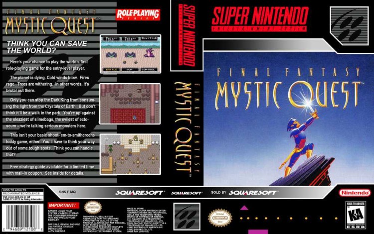 Final Fantasy: Mystic Quest - Super Nintendo | VideoGameX