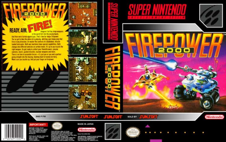 Walkthrough do jogo Firepower 2000 para Super Nintendo 