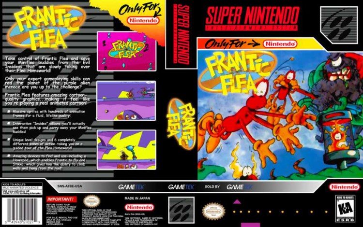 Frantic Flea - Super Nintendo | VideoGameX