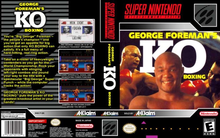George Foreman's KO Boxing - Super Nintendo | VideoGameX