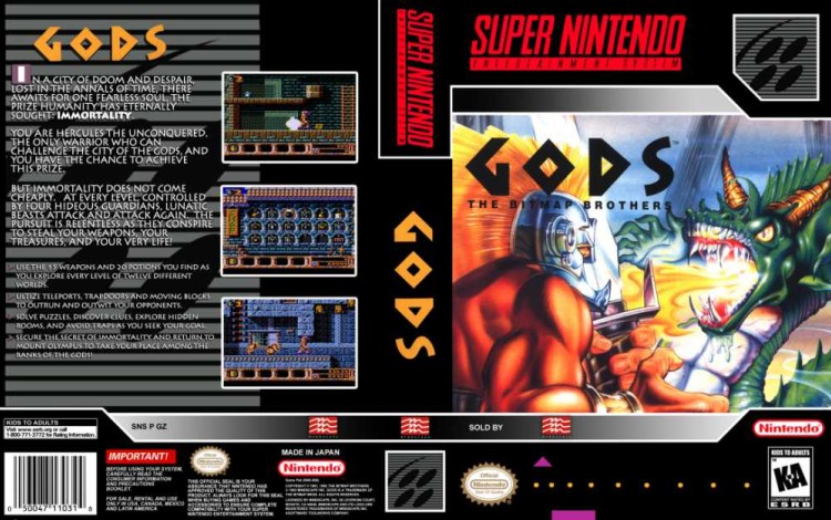 Gods - Super Nintendo | VideoGameX