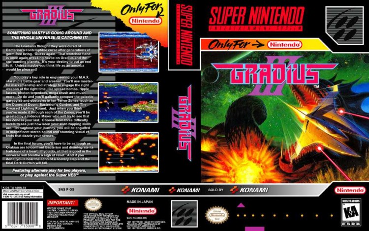 Gradius III - Super Nintendo | VideoGameX