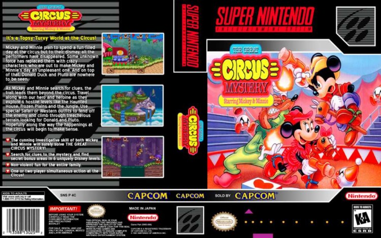 Great Circus Mystery Starring Mickey & Minnie - Super Nintendo | VideoGameX