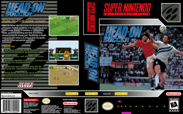 Head-On Soccer - Super Nintendo | VideoGameX