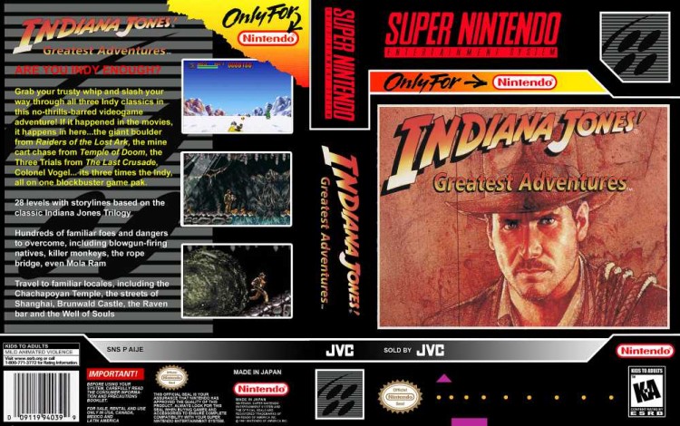 Indiana Jones' Greatest Adventures - Super Nintendo | VideoGameX