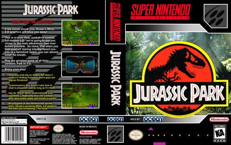 Jurassic Park - Super Nintendo | VideoGameX