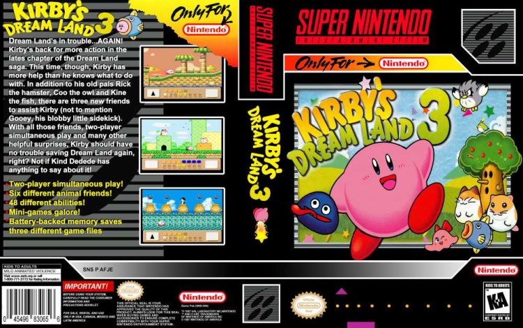 Kirby's Dream Land 3 - Super Nintendo | VideoGameX