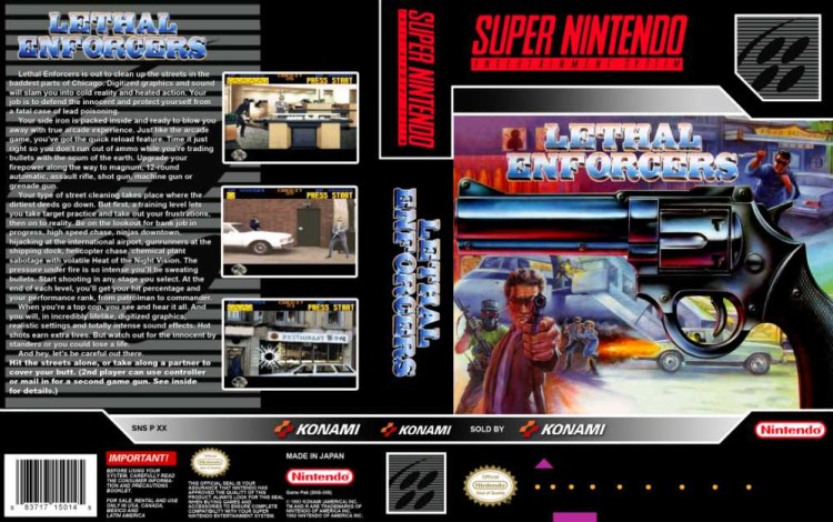 Lethal Enforcers - Super Nintendo | VideoGameX