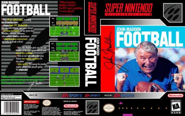 John Madden Football - Super Nintendo | VideoGameX