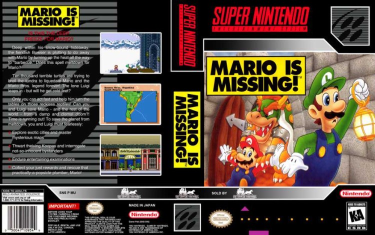 Mario Is Missing! - Super Nintendo | VideoGameX