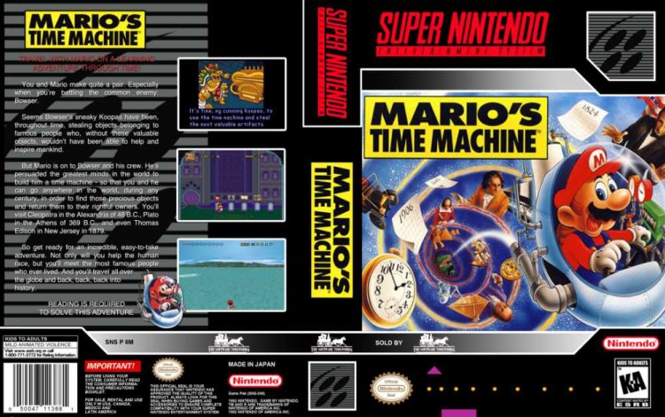 Mario's Time Machine - Super Nintendo | VideoGameX