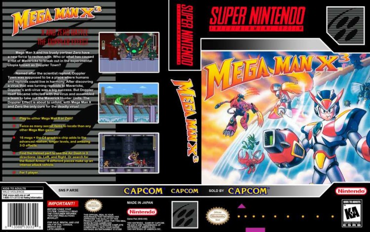 Mega Man X3 - Super Nintendo | VideoGameX