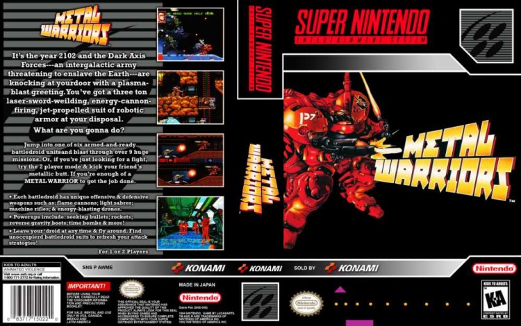 Metal Warriors - Super Nintendo | VideoGameX
