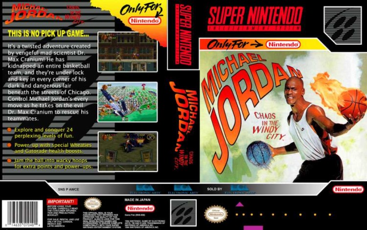 Michael Jordan in Chaos in the Windy City - Super Nintendo | VideoGameX