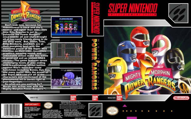 Mighty Morphin Power Rangers - Super Nintendo | VideoGameX