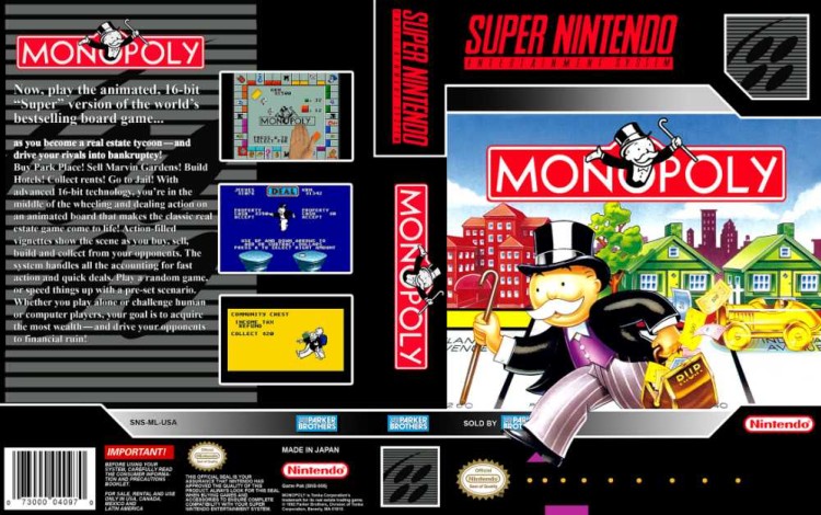 Monopoly - Super Nintendo | VideoGameX
