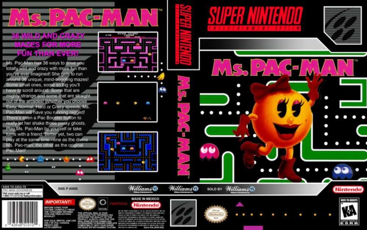 Ms. Pac-Man - Super Nintendo | VideoGameX