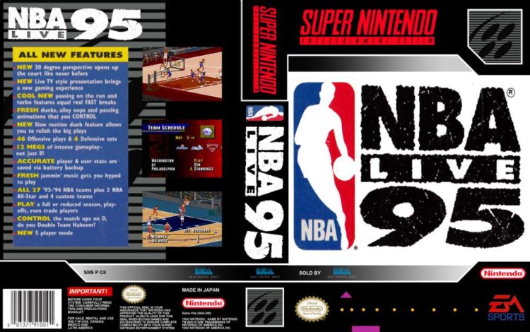 NBA Live '95 - Super Nintendo | VideoGameX