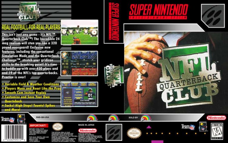 NFL Quarterback Club - Super Nintendo | VideoGameX