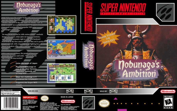 Nobunaga's Ambition - Super Nintendo | VideoGameX