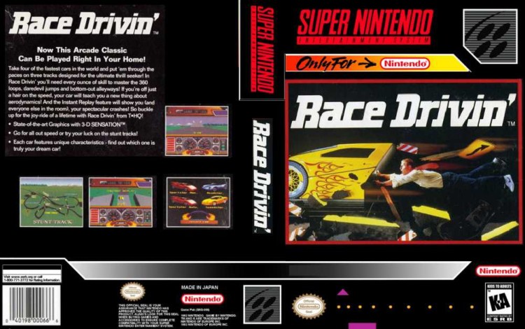 Race Drivin' - Super Nintendo | VideoGameX
