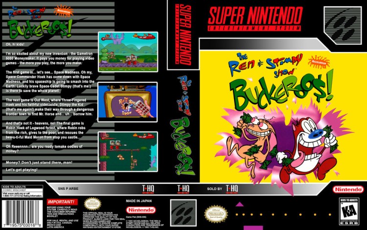 Ren & Stimpy Show: Buckaroo$!, The - Super Nintendo | VideoGameX