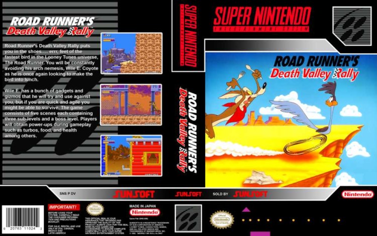 Road Runner's Death Valley Rally - Super Nintendo | VideoGameX