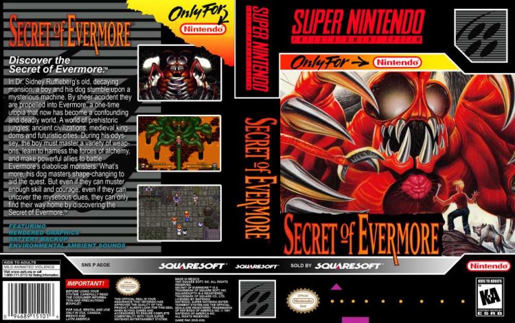 Secret of Evermore - Super Nintendo | VideoGameX