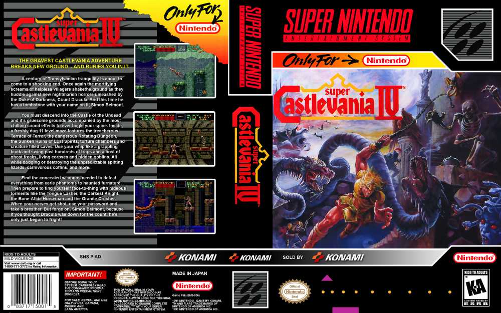 spørge Ugyldigt chant Super Castlevania IV - Super Nintendo | VideoGameX