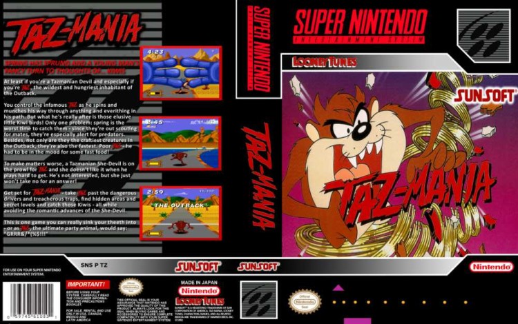 Taz-Mania - Super Nintendo | VideoGameX