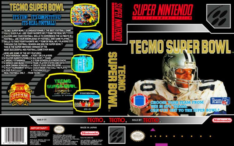 Tecmo Super Bowl - Super Nintendo | VideoGameX