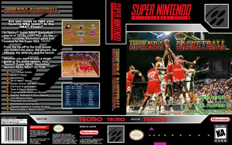 Tecmo Super NBA Basketball - Super Nintendo | VideoGameX