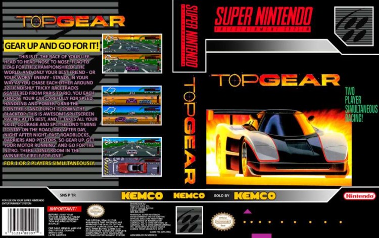 Top Gear - Super Nintendo | VideoGameX