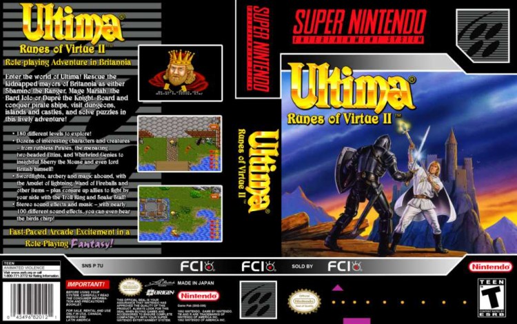 Ultima: Runes of Virtue II - Super Nintendo | VideoGameX