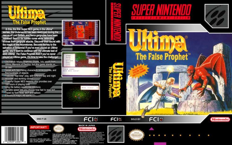 Ultima VI: The False Prophet - Super Nintendo | VideoGameX