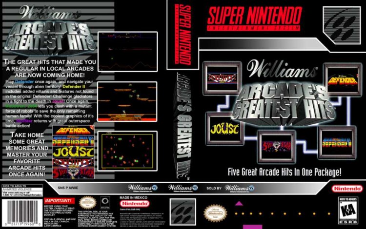 Williams Arcade's Greatest Hits - Super Nintendo | VideoGameX