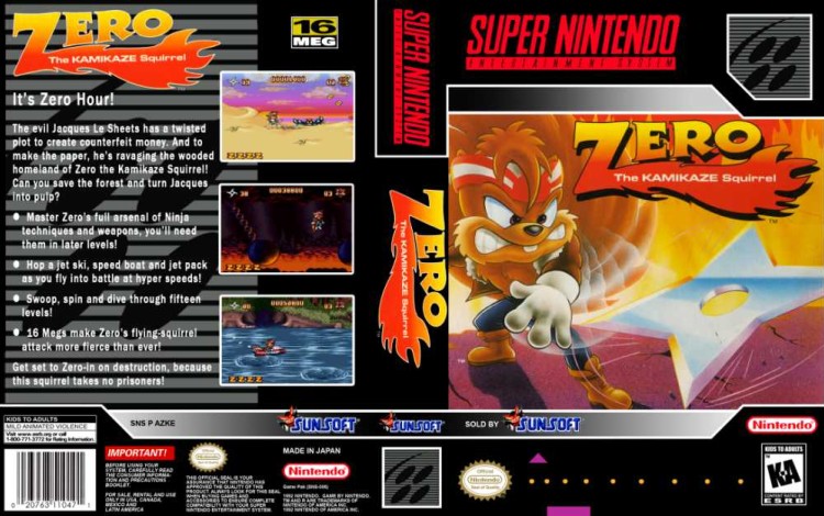 Zero the Kamikaze Squirrel - Super Nintendo | VideoGameX
